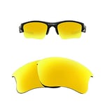 HiCycle2 Lunettes de soleil polarisées de rechange pour Oakley Flak Jacket XLJ - Or - Taille Unique