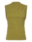 Selected Femme Slfmarwa Sl High Neck Top Khaki Green