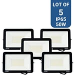 Barcelona Led - 5er-Pack LED-Strahler für den Außenbereich 50W - 95lm/W - IP65