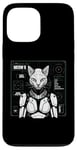 Coque pour iPhone 13 Pro Max Robot chat Android Cyborg Futuriste Chaton félin