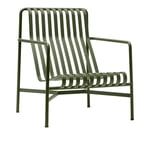 HAY - Palissade Lounge Chair High - Olive - Loungestoler - Ronan & Erwan Bouroullec - Grønn - Metall