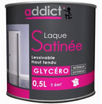 PEINTURE GLYCERO SATIN DECORATION BLANC 0.5L Lessivable interieur extérieur