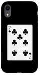 Coque pour iPhone XR Carte à jouer Seven of Clubs