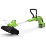 Greenworks grästrimmer 40V, frontmonterad. 30 cm, med batteri och laddare