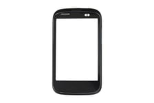 Genuine HTC Desire C Black Front Silver Bezel - 74H02229-01M