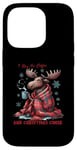 Coque pour iPhone 14 Pro Café de Noël animal élan