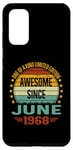 Coque pour Galaxy S20 Awesome Since June 1968 limited edition 56th Birthday