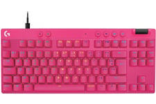 G PRO X TKL RAPID, clavier gaming filaire sans pave numerique avec touches analogiques magnetiques, RVB - Rose