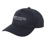 Armani Exchange Casquette de Baseball avec Logo Milano/New York, Bleu Marine, Taille Unique Homme