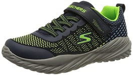 Skechers Garçon Nitro Sprint Karvo Basket, Bleu Marine, 30 EU