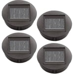 4 st solcellslampor med LED-lampor, solcellslampor, LED-solpanel lyktlock