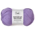 Cotton 8/4 Garn 100 g Recycled Purple A128 Adlibris