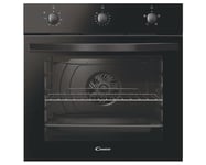 Candy FIDCN403 65L 60cm Electric Single Black Oven with 13amp Plug