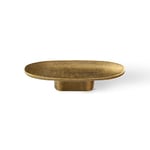 Goo-Ki Lot de 6 boutons de tiroir en laiton antique avec trou de 1,6 cm – Poignée en bronze rétro vintage pleine longueur de 5,6 cm pour placard, armoire, commode, placard – 1751-GT-063