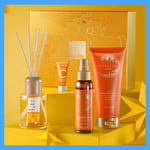 Avon Ultimate Joy Mood Pack,Vitamin C Serum,Facial Mist,Body Scrub,Reed Diffuser