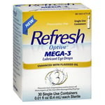 Refresh Optive Mega-3 Lubricant Eye Drops with Flaxseed Oil 30 Each By Refresh