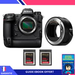 Nikon Z9 + FTZ II + 2 SanDisk 256GB Extreme PRO CFexpress Type B + Ebook 'Devenez Un Super Photographe' - Hybride Nikon