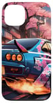 Coque pour iPhone 13 JDM R34 Drift Racing Tuning Voiture Tokyo Skyline At Night Cadeau