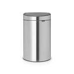 Brabantia Touch Bin New Recycle roska-astia 10 + 23L, Matt Steel