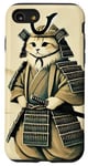 iPhone SE (2020) / 7 / 8 Samurai Cat Warrior in Vintage Japanese Art for Cat Lovers Case