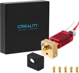 Creality Extrudeuse D'Imprimante 3D D'Origine Mk8 Hotend Tout En Métal Kit D'Extrémité Chaude Pour Ender 3 / Ender 3S / Ender 3 Pro,0,4 Mm Buse* 5,Housse En Silicone*1