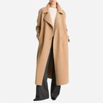 Lofty Belted Long Coat - Camel