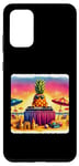 Coque pour Galaxy S20+ Ananas Djs At Seaside Celebration. Dj Turntables colorées