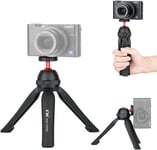 Mini Caméra Trépied, Vlog Trépied Flexible, Trépied de Voyage pour Sony ZV-1F ZV-1 ZV-1II RX100 Série, M50 M6II G7XIII G100, Webcam (Possibilité d'utiliser Un Smartphone avec l'adaptateur).[G2646]