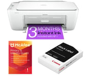 Mcafee Privacy & Identity Guard (1 year for 1 user), DeskJet 2810e All-in-One Wireless Inkjet Printer & Instant Ink with HP+ & 500 Sheet A4 Premium Black Label Paper Bundle