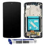 OYOG Remplacement pour LG Google Nexus 5 D820 Ecran Vitre Tactile LCD Assemblé Complet sur Châssis (Noir)