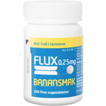 Flux 0,25 mg sugetabletter banan 200 stk