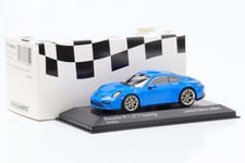 1:43 Porsche 911 992 GT3 Touring 2021 Sharkblue Minichamps Limitée