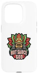 Coque pour iPhone 15 Pro Sauce piquante God King Funny Spicy Food Foodie Wings Drip