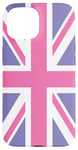 iPhone 15 Purple and Pink, United Kingdom The Union Jack Flag Case