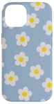 iPhone 14 Light Blue Baby Blue Daisy Flower Aesthetic Daisies Floral Case