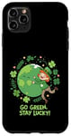 Coque pour iPhone 11 Pro Max Go Green – Stay Lucky – Trèfle de la Saint-Patrick