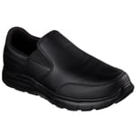 Skechers mens leather flex advantage sr - bronwood slip on shoes