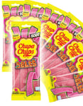 18 stk Chupa Chups Sour Belts Strawberry - Sure Jordbærbelter - Hel Eske 1,62 kg