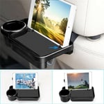 Rear Drainage Cup Holder Dining Tray for Car Seat Back Vehicle Oddments Rack