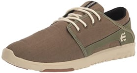 Etnies Men's Scout Sneaker, Olive/TAN/Gum, 5 UK