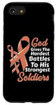 Coque pour iPhone SE (2020) / 7 / 8 Le dieu du cancer de l'utérin donne des batailles les plus dures aux soldats les plus forts