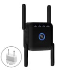 5G Wifi-signalförstärkare Long Range Wifi Repeater Wi-Fi Network Extender 1200Mb 5Ghz trådlös wi-fi-booster Black EU