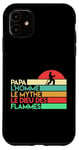 Coque pour iPhone 11 Fete des peres humour caserne pompiers papa de garde feu