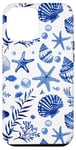 iPhone 12 Pro Max Blue Seashell Coastal Summer, Starfish, Women Case