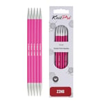 KnitPro KP47041 Set de Goupilles de Tricotage Doubles Aluminium Rose 25 x 0,304 x 5 cm