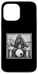 Coque pour iPhone 13 Pro Max Sasquatch Bigfoot Musique Drums Batteur Band Cadeau Graphique