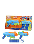 Elite Jr. Elite Junior Ultimate Starter Set, 2 Blasters, 15 Elite Darts Patterned Nerf