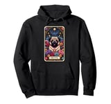 The Pug Dog Tarot Card Pullover Hoodie