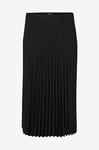 Vero Moda Curve - Maxikjol vmcSoma Long Pleat Skirt Wvn GA Cur - Svart