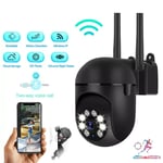 Wi-Fi Security 360° Camera System Outdoor Home 1080P HD Night Vision 2.4G Black